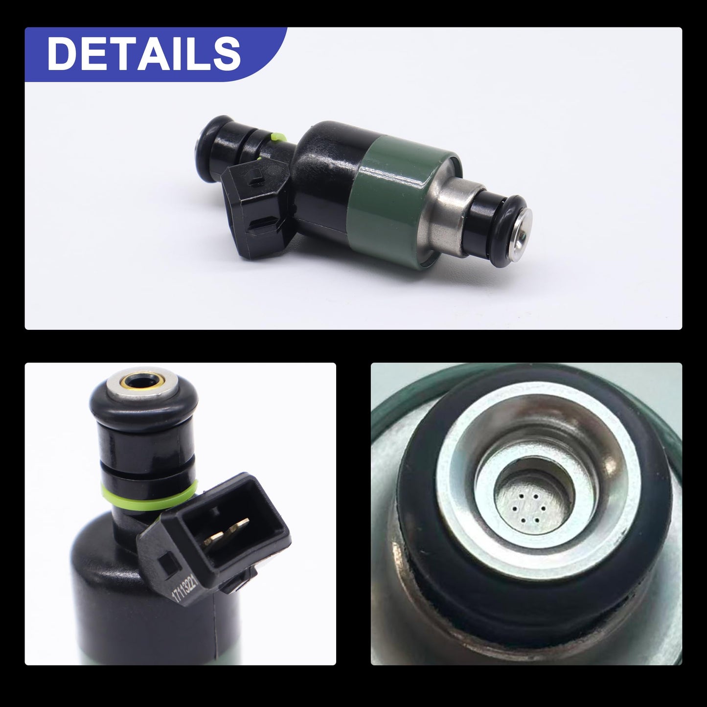 HiSport 8 Fuel Injectors Compatible with GMC Chevrolet C2500,C2500 Suburban,C3500, C3500HD,C6500 Kodiak, C7500 Kodiak,K2500, K3500,Express 3500,Savana 3500,7.4L V8 Replace 17113221