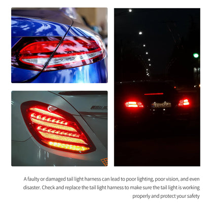 HiSport Tail Light Wire Plug Harness Compatible with Mercedes-Benz W204 C180 C200 C230 C25 C300 C300 C63