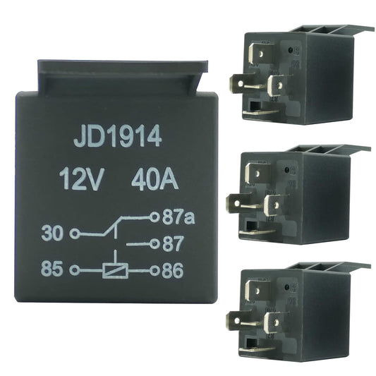 HiSport 4PCS Relay Set - Blower Motor, Fuel Pump, A/C High Load, Engine Cut Off, Onboard Computer Relay - RY116,15-50961,FOAB-14B192-AA