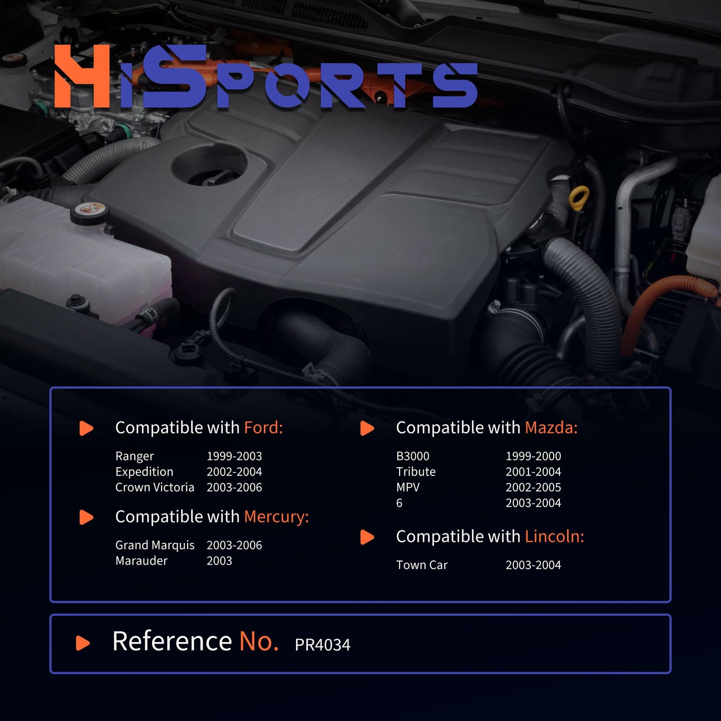 HiSport Fuel Injection Pressure Regulator - Compatible with Ford Mazda Mercury Lincoln Replaces PR4034