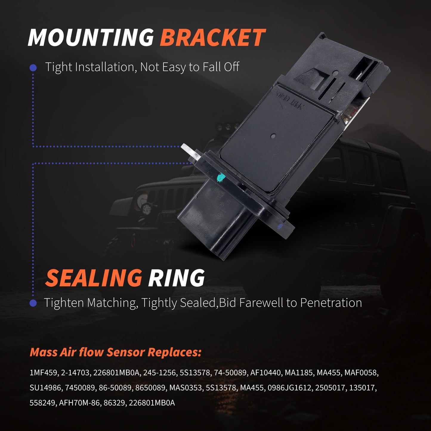 HiSport Mass Air Flow Sensor Compatible with Infiniti M56 Q70 Q70L 2011-2018 Nissan Juke 2011-2017 Replaces 74-50089 7450089 86-50089 8650089 MAS0353 5S13578 MA455 0986JG1612 2505017 135017
