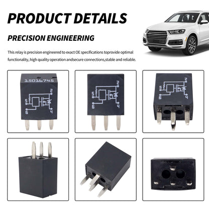 HiSport Relay 4 Pins Headlight A/C Relay Compatible with Chevrolet GMC Buick Replacement for 1R1944 RY560 13506836 601-238 15016745, 2PCS