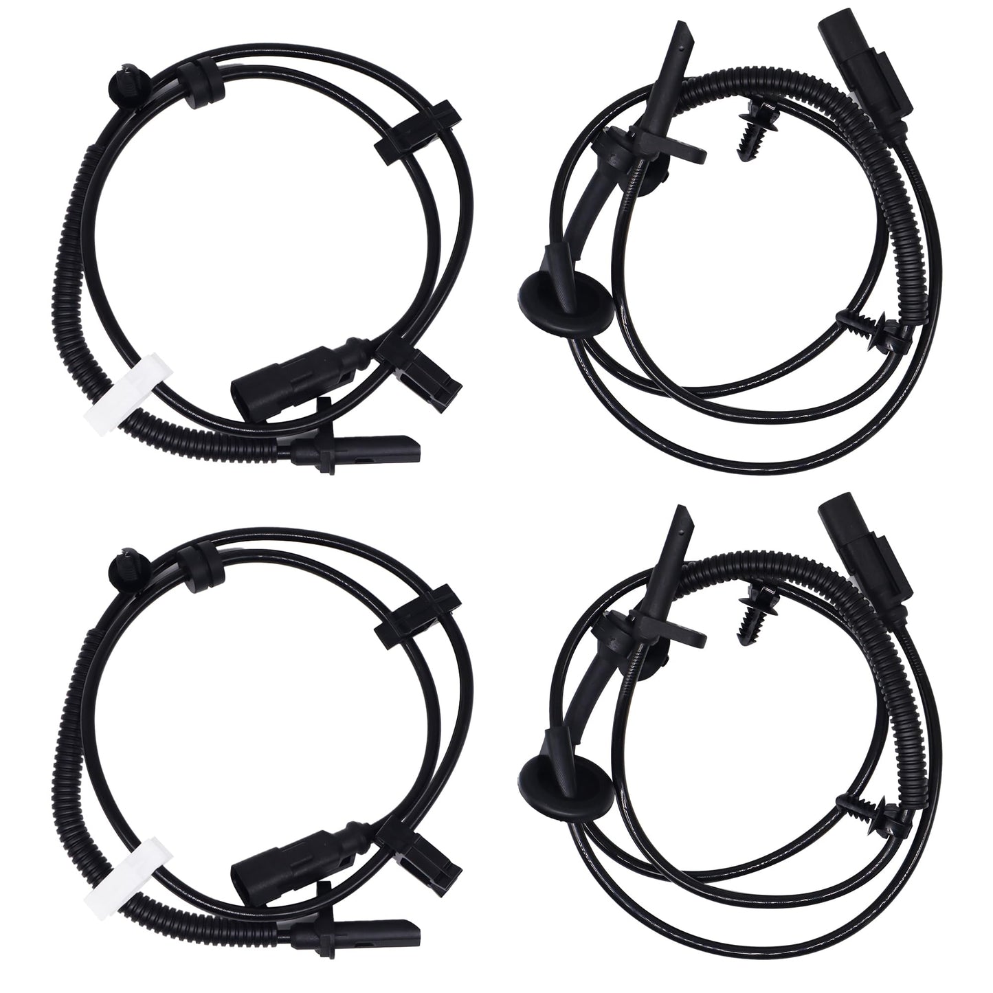 HiSport ABS Wheel Speed Sensor Front Rear left right 4PCS Compatible with Buick Chevrolet Traverse 2009-2017,Enclave 2008-2017,Replacemnt for GMC Acadia 2007-2016,Limited 2017,Saturn Outlook 2007-2010