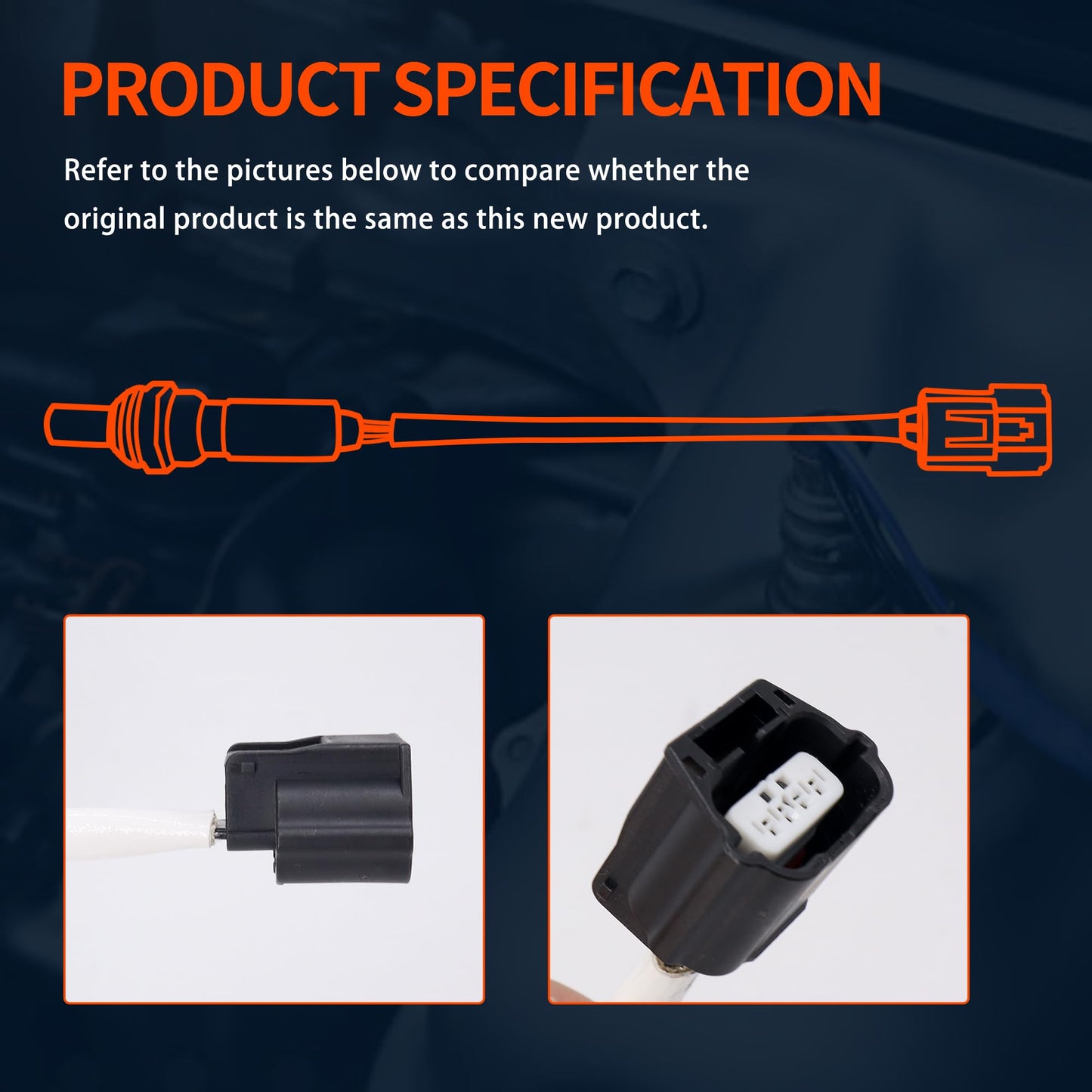 HiSport 234-4905 O2 Oxygen Sensor - Compatible with Nissan 2013-2018 Altima 2.5L Downstream - Replace 2344905 226A03TA0B