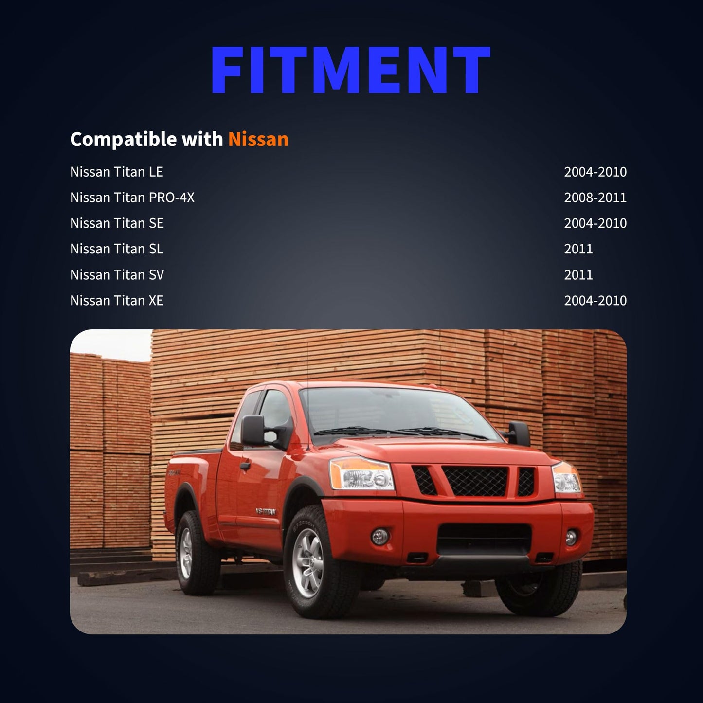 HiSport 2PCS Rear Left & Right Side ABS Wheel Speed Sensor Compatible with Nissan Titan 5.6L V8 2004-2011 Replace ALS638 ALS639 47900-7S200