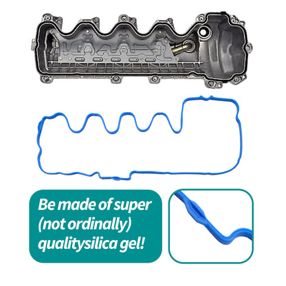 HiSport VS50664R Valve Cover Gasket Seal - Compatible with Ford F150 Expedition Explorer Mustang Lincoln Mark Navigator Mercury 4.6L 5.4L Engine - Replace VS50372 VCF330-C