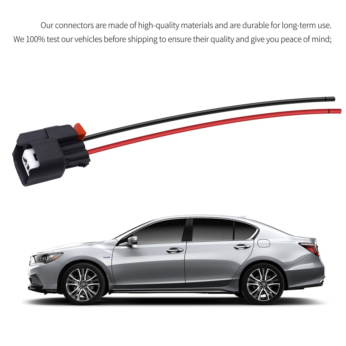 HiSport 645-134 ABS Wheel Speed Sensor Connector Compatible with Buick, Cadillac CT4, CT5, CT6, Escalade, XT4, Chevrolet, Chrysler, Dodge, Ford, GMC, Jeep, Lincoln, Ram 1500, 2500, 3500, 4500, 5500