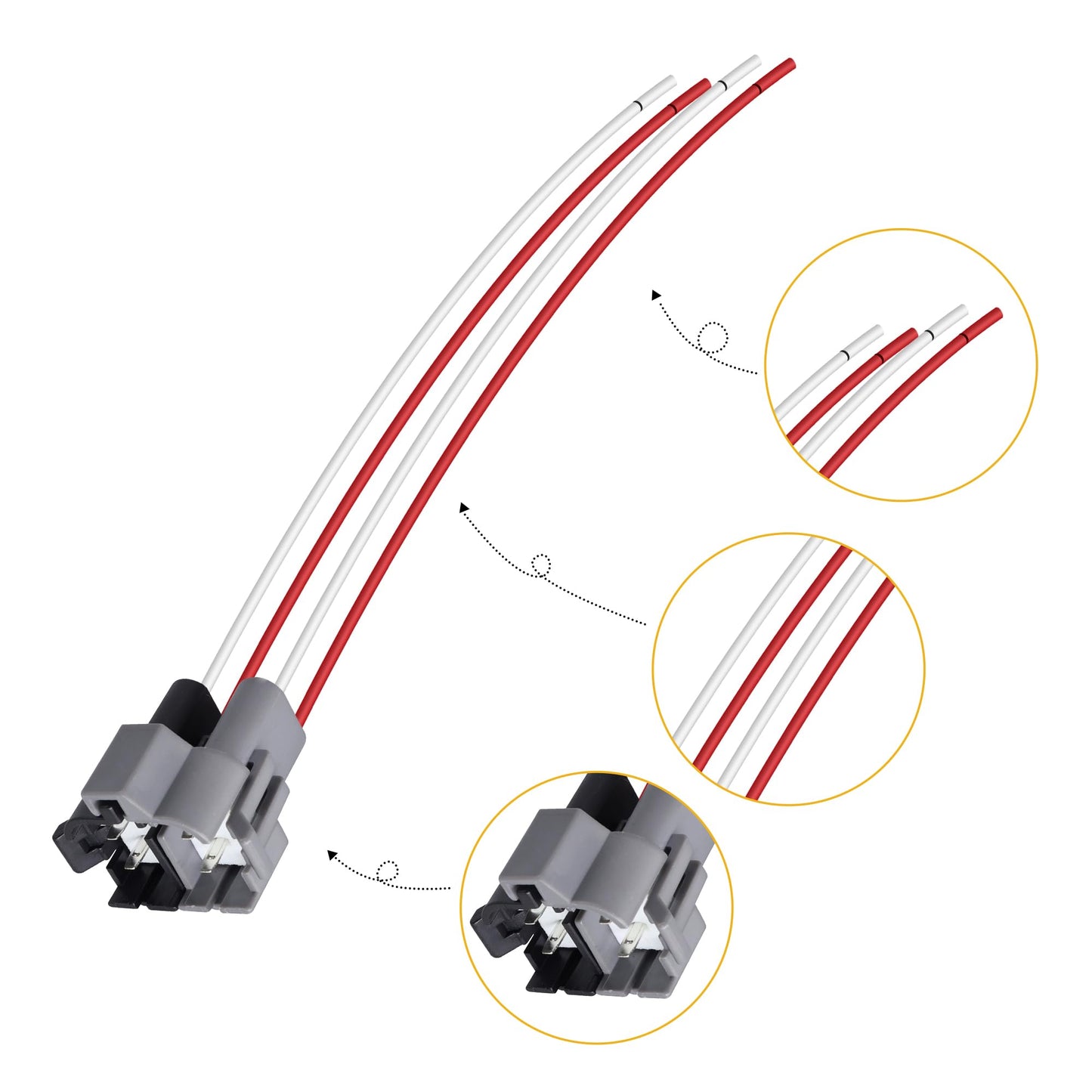 HiSport Ignition Coil Harness Connector PT1909 Compatible with GM 1985-1995,Compatible with Chevy GMC Trucks 1985-1998,Fits LT1 TPI TBI Camaro Firebird Corvette.