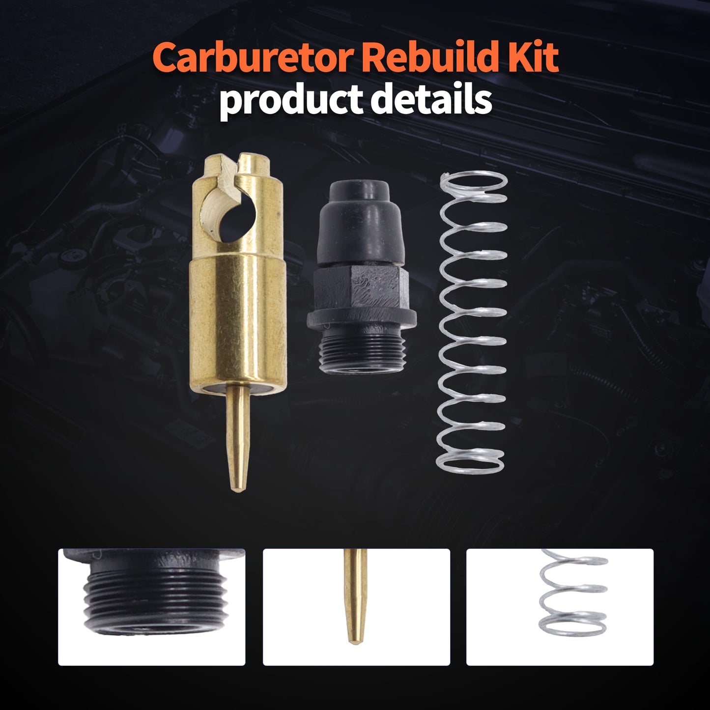 HiSport Carburetor Choke Starter Plunger Repair Kit - Compatible with Yamaha YFM350 YFM400 YFM660 YXR660 2004-2012