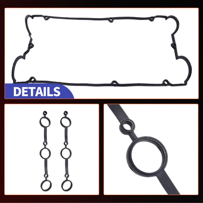 HiSport Engine Valve Cover Gasket Set - Compatible with Hyundai XG30 Santa Fe XG350 Compatible with Kia Amanti Sedona Sorento 3.5L 2001-2006 - Replace VS50658R1
