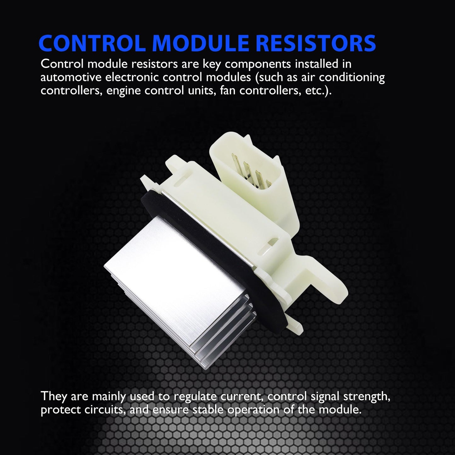 HiSport HVAC Blower Motor Control Module Resistor YH-1829 BL3Z-19E624-A Compatible with Ford F150 2009-2014, Expedition 2009-2014, Replacement for Lincoln Navigator 2009-2017 Auto Temp Control