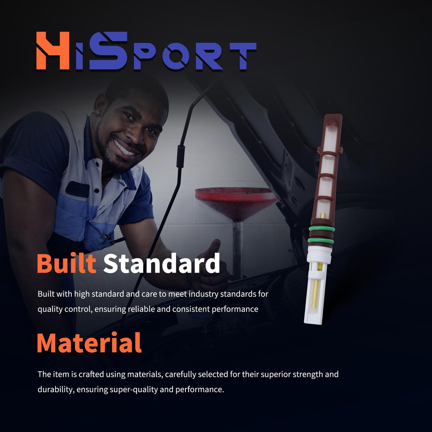 HiSport A/C Orifice Tube - Compatible with Ford Lincoln Mazda Replaces EX1000C YG-346 ZZM061179B 155755 F2DZ19D990A