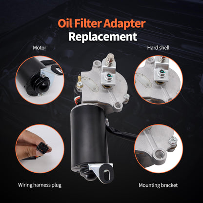 HiSport Front Windshield Wiper Motor - Compatible with Jeep Wrangler YJ 1987 1988 1989 1990 1991 1992 1993 1994 1995 - Replace 56030005 620-00727