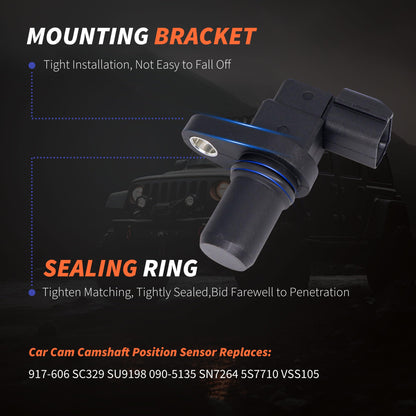 HiSport Automatic Transmission Speed Sensor - Compatible with Hyundai Azera Elantra Entourage Santa Fe Sonata Tiburon Tucson XG300 XG350 | Kia Amanti Forte Forte Koup Sedona - Replace 917-606