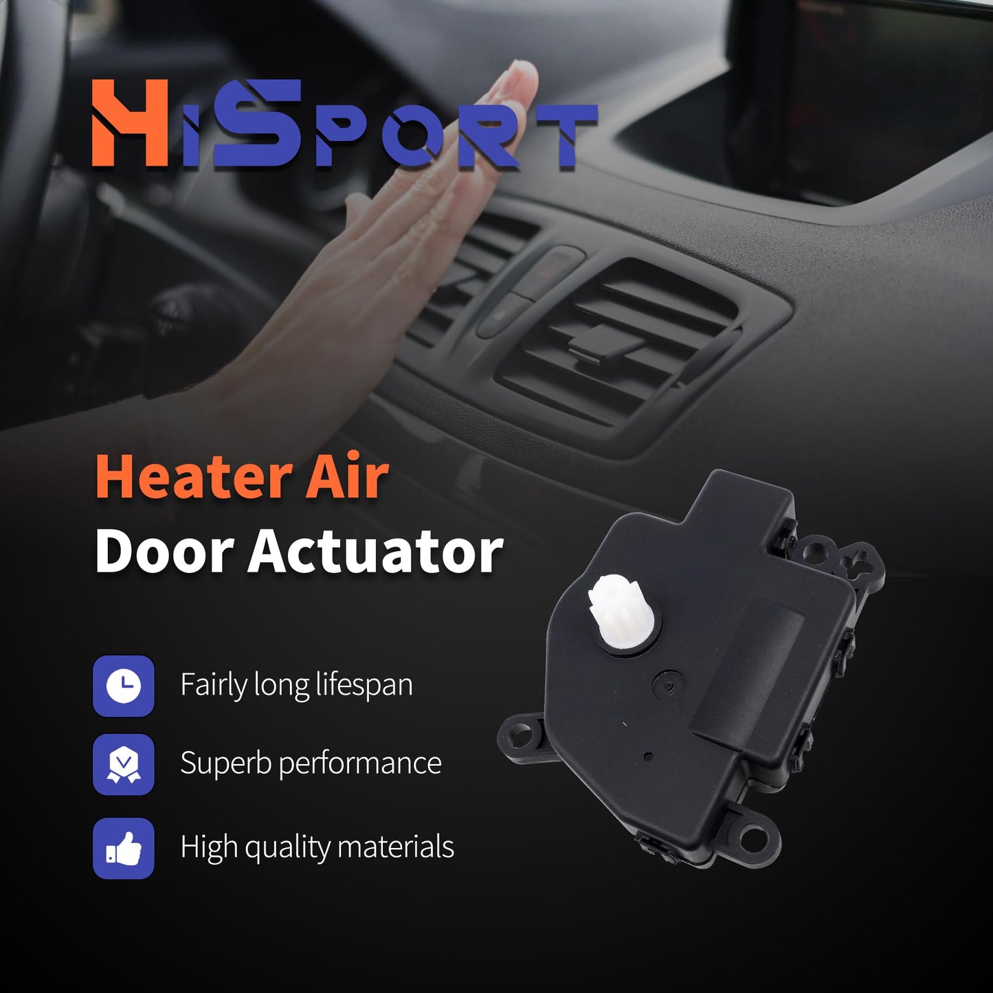 HiSport 604-241 HVAC Heater Blend Door Actuator - Compatible with Ford Escape 2008-2012 Expedition 2007-2016 F-150 2009-2014 Mercury Mariner 2008-2011 Lincoln Navigator 2006-2016