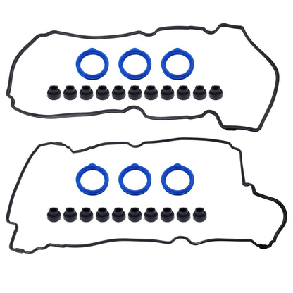 HiSport Valve Cover Gasket Set - Compatible with Ford Escape Taurus Compatible with Mazda Tribute MPV Compatible with Mercury Sable 2001-2004 3.0L - Replace VS50551R