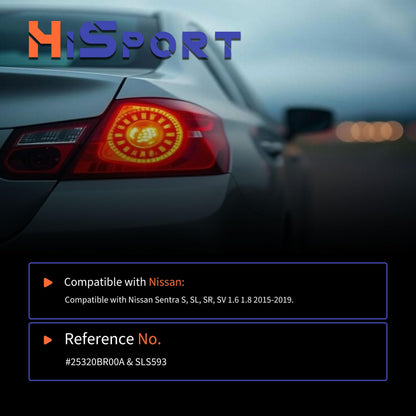 HiSport Brake Light Stop Lamp Switch 25320BR00A Compatible with Nissan Sentra S, SL, SR, SV 1.6 1.8 2015-2019, SLS593