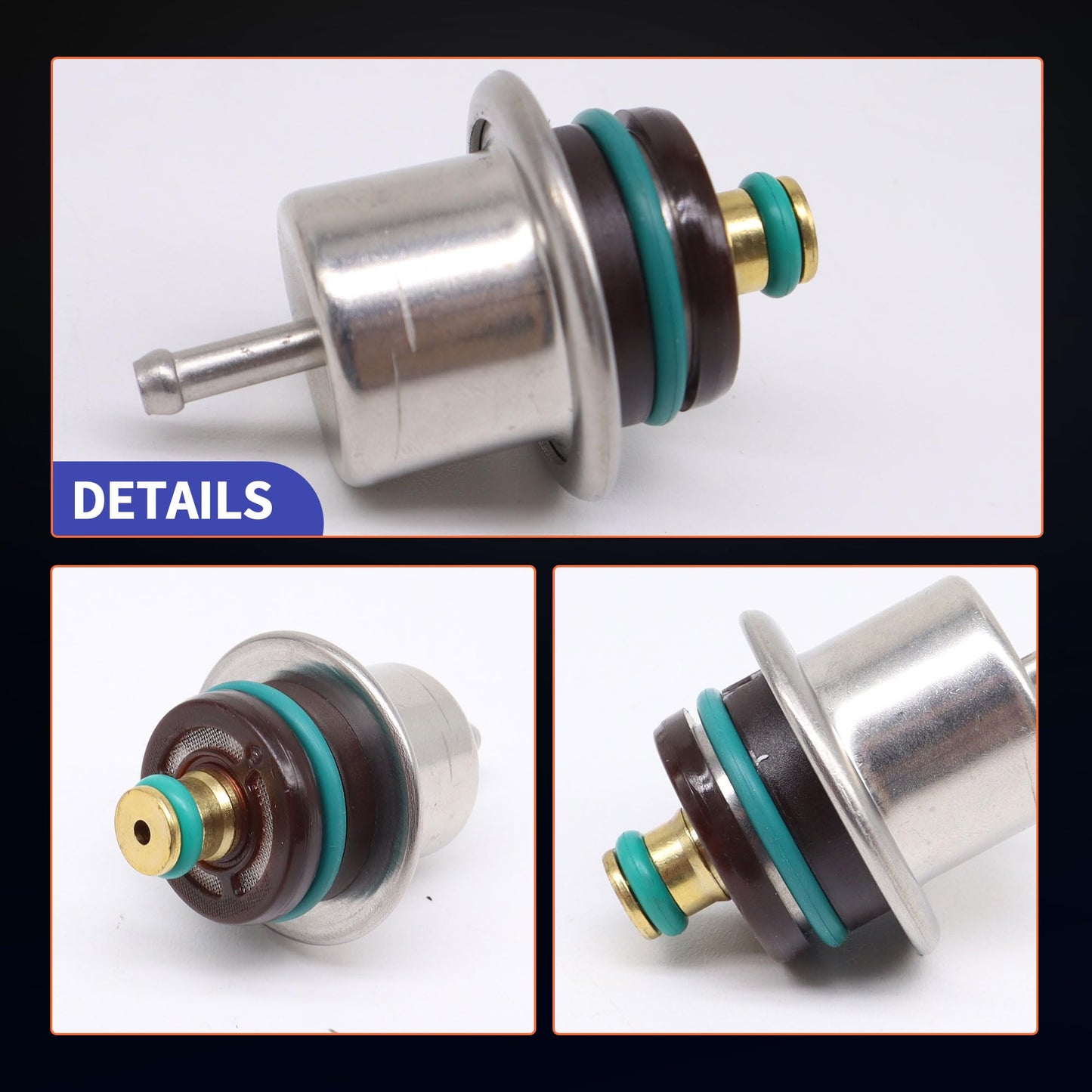 HiSport Fuel Injection Pressure Regulator PR317 Replacement for Ford Fiesta Ka Excursion Courier E-150 E-250 E350 E-450 E-550 F-150 F53 F-250 F-350 F-450 F-550 Windstar for Mercury Sable, 2.7 Bar