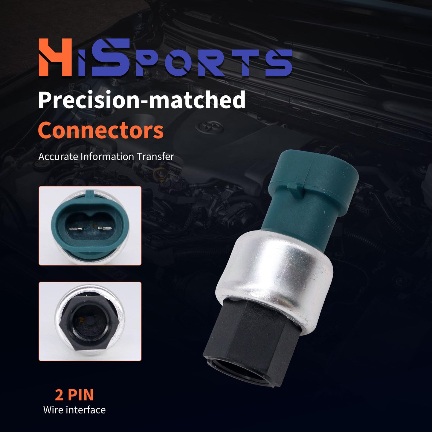 HiSport HVAC A/C Clutch Cycle Switch - Compatible with Ford Contour Crown Lincoln Blackwood Continental Mercury Monterey Replaces SW 11427C