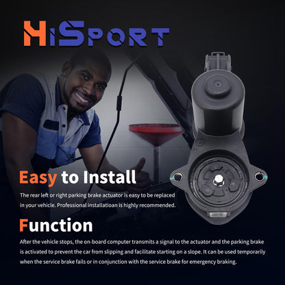 HiSport Rear Left or Right Parking Brake Actuator - Compatible with Ford F-150 2015-2023 Replaces FL3Z2B712A JL3Z2B712A
