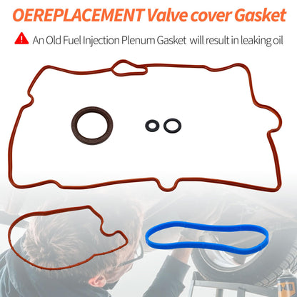 HiSport Fuel Injection Plenum Gasket MS 90269 - Compatible with Hummer Cadillac Chevy GMC Isuzu H1 Escalade C1500 C2500 Suburban C3500 Express 1500 2500 3500 K1500 K2500 5.0L 5.7L 1996-2004