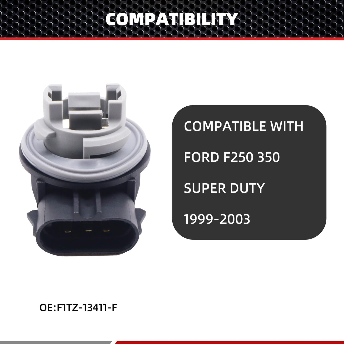 HiSport F1TZ-13411-F 2PCS Turn Signal Light Bulb Socket Compatible with Ford Aerostar E-150 F-150 250 350 450 550 Excursion Explorer Focus Mustang, Lincoln Blackwood, Mazda Tribute,Mercury Sable