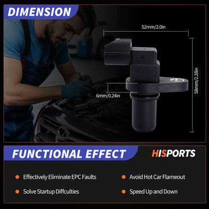 HiSport Automatic Transmission Speed Sensor - Compatible with Hyundai Azera Elantra Entourage Santa Fe Sonata Tiburon Tucson XG300 XG350 | Kia Amanti Forte Forte Koup Sedona - Replace 917-606