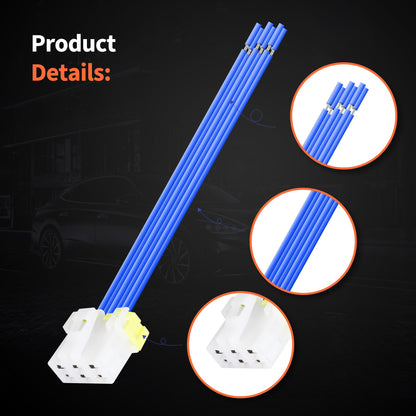 HiSport Manual Heater AC HVAC Control Wiring Harness 14AWG Replacement for Subaru Forester 2014-2017,Impreza 2012-2017,XV Crosstrek 2013-2016,Crosstrek 2016-2017,WRX 2015-2017 Replace 655-58785