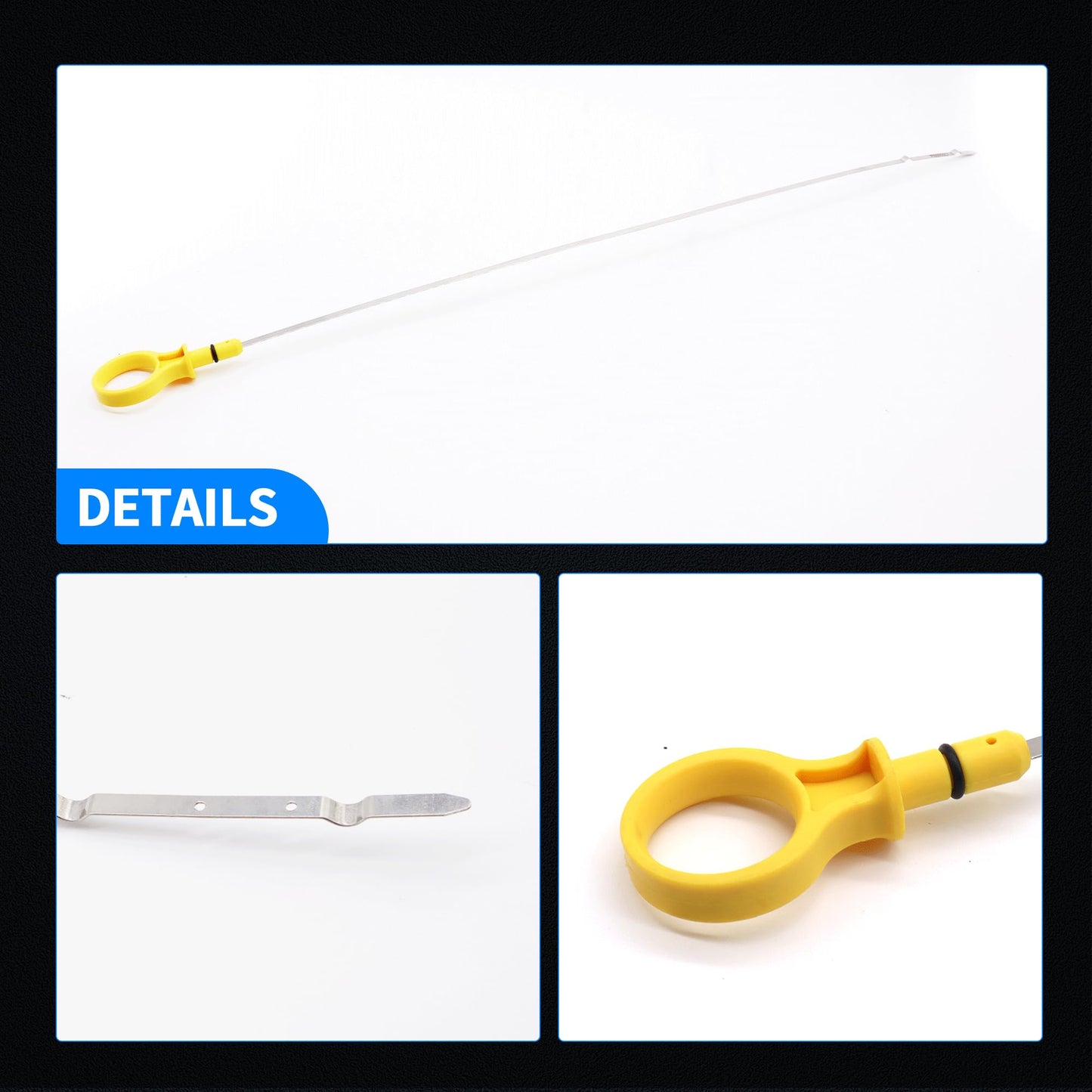 HiSport Engine Oil Dipstick Oil Level Dipstick - Compatible with Mazda CX-9 Ford Edge Explorer Lincoln Continental MKS MKT MKX MKZ Replaces CY01-10-450A