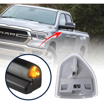 HiSport 68302828AA Left and Right LED Side Mirror Turn Signal Light Compatible with Dodge Ram 1500 2500 3500 Pickup 2010, 4000 4500 5500 2010, Ram 1500 2011-2019, 2500 3500 4000 4500 5500 2011-2018