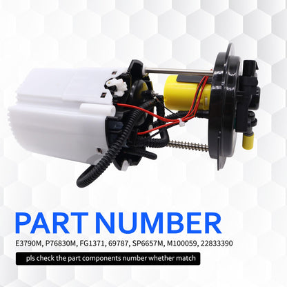 HiSport Electric Fuel Pump Module Assembly with Pressure Sensor Compatible with Buick Enclave Chevrolet Traverse GMC Acadia Saturn Outlook V6 3.6L Replacement for E3790M M100059 22783658 22833390
