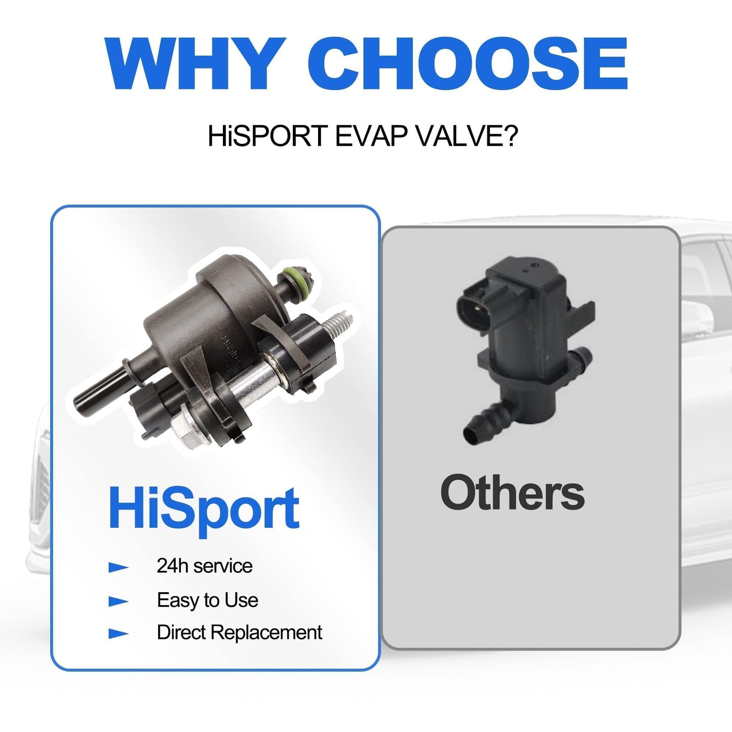 HiSport 12690512 Vapor Canister Purge Valve Solenoid - Compatible with Chevrolet Colorado Equinox Impala Traverse Buick LaCrosse Enclave Cadillac SRX XTS GMC Terrain Acadia Canyon