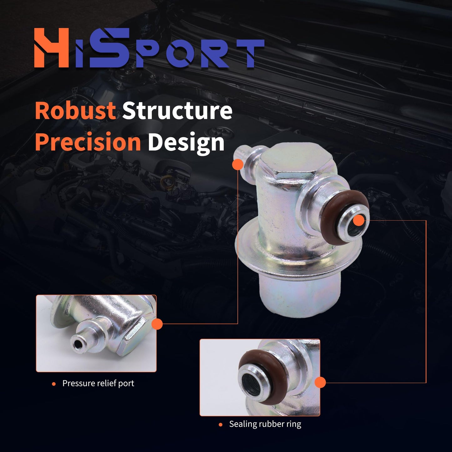 HiSport Fuel Injection Pressure Regulator PR4037 Replacement for Lexus SC300 SC400 1998 1999 2000 for Toyota Supra 1998