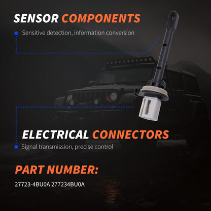 HiSport Heater Core Evaporator Temperature Sensor 27723-4BU0A - Compatible with Nissan Rogue Sport 2018-2022 Rogue 2014-2020 - Replace 277234BU0A