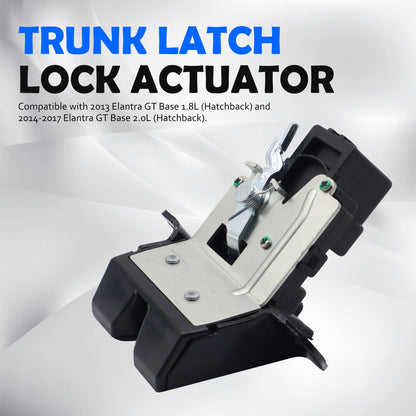 HiSport Rear Trunk Latch Lock Actuator 81230-A5000 81230A5000 Compatible with Hyundai Elantra GT 2013-2017, Lid Tailgate Lock