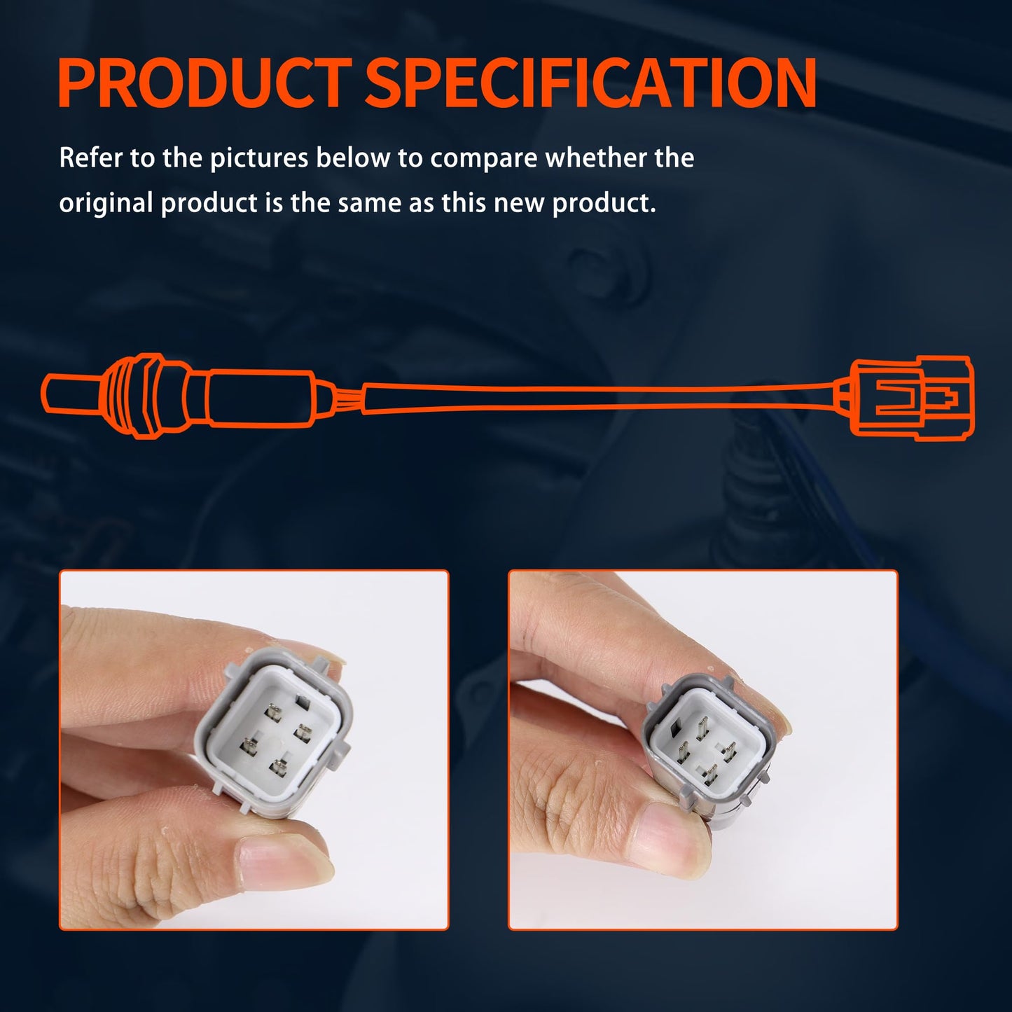 HiSport 2Pcs Oxygen O2 Sensor Upstream and Downstream Compatible with Nissan Altima Rogue 2.5L L4 2007-2013 Replaces 234-9036 234-4382