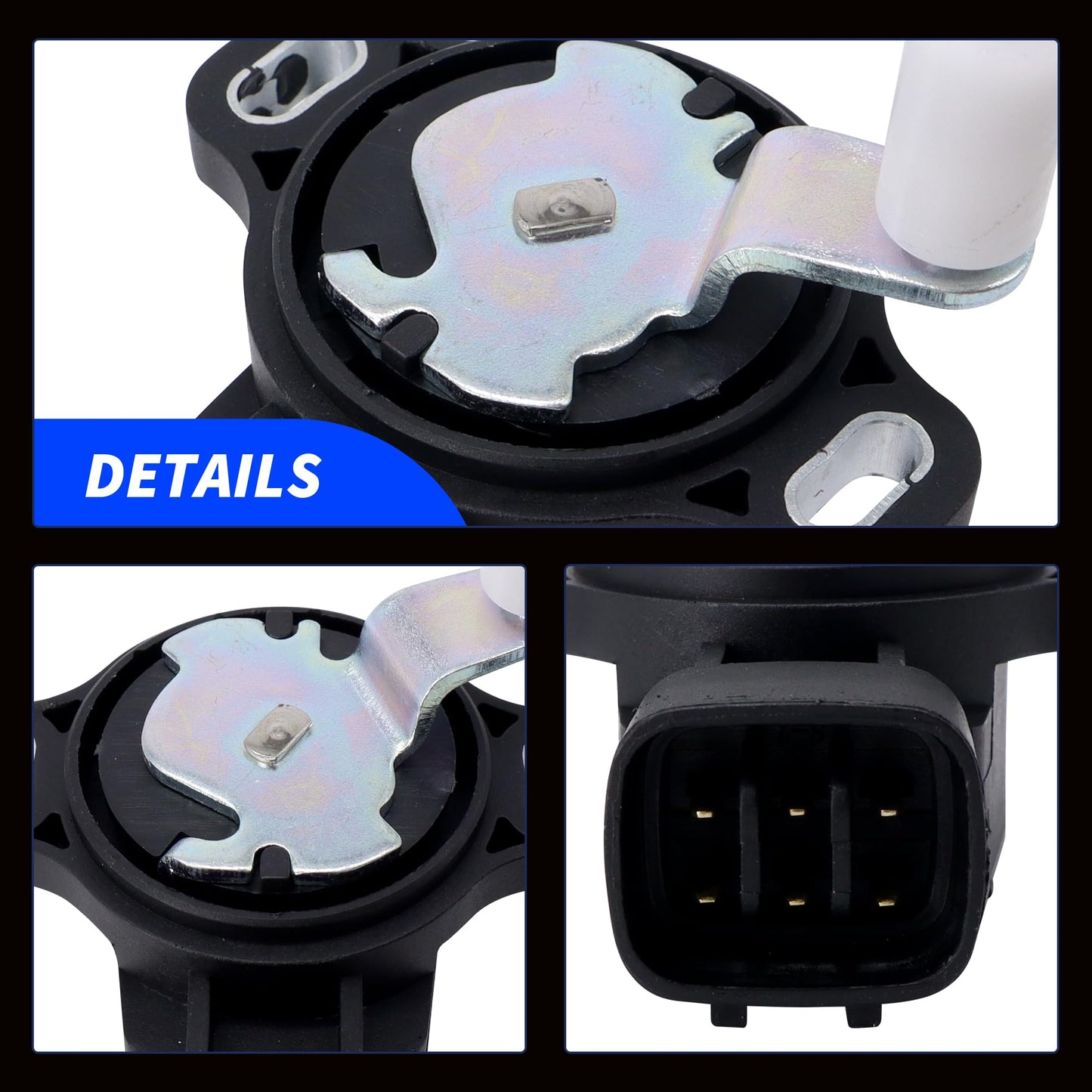 HiSport TPS Throttle Accelerator Pedal Position Sensor with 6-Pin Plug 18002AM81D Compatible with Infiniti Nissan 350Z 2003-2007,G35 2003-2006 V6 3.5L DOHC Replace 18919AM810