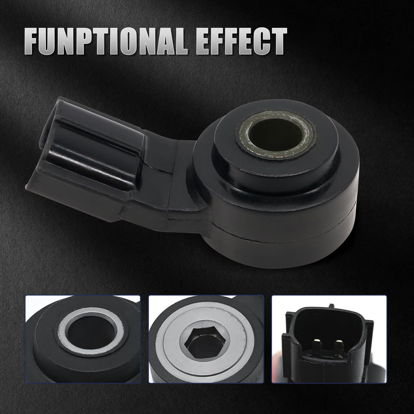 HiSport 89615-B6010 Knock Sensor and Harness Kit - Compatible with Toyota Corolla FJ Cruiser Highlander Matrix Sequoia Sienna Avalon Camry Land RAV4 Tacoma Venza Yaris 4Runner Tundra Solara