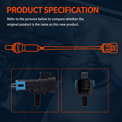 HiSport 250-24355 Oxygen Sensor Upstream Compatible with Cadillac CTS Escalade, Chevrolet Astro Avalanche Tahoe, GMC Envoy Safari Yukon, Hummer H2, Isuzu Ascender, Oldsmobile Bravada, Saturn L Sedan