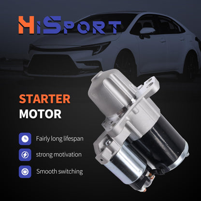 HiSport New Starter Motor 12645298 17986N - Compatible with Buick Cadillac Chevy GMC Pontiac Saturn Suzuki Malibu Traverse Acadia Limited Canyon Terrain G6 Torrent Aura Outlook Vue XL-7 2006-2019