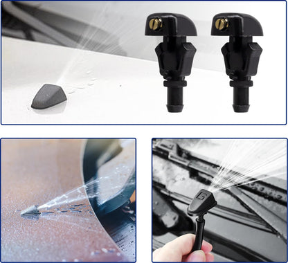HiSport 3W7Z17603AA Windshield Sprinkler Wiper Nozzle - Compatible with Ford Flex E-150 E-250 E-350 Super Duty E-450 Super Duty F-150 Crown Victoria Taurus X Five Hundred Freestyle 2003-2014