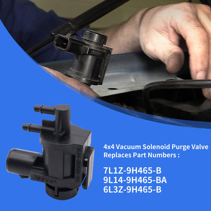 HiSport 7L1Z-9H465-B 4X4 4WD Vacuum Solenoid Purge Valve Locking Hub - Compatible with Ford Lincoln 1994-2018 - Replaces 9L14-9H465-BA 6L3Z-9H465-A