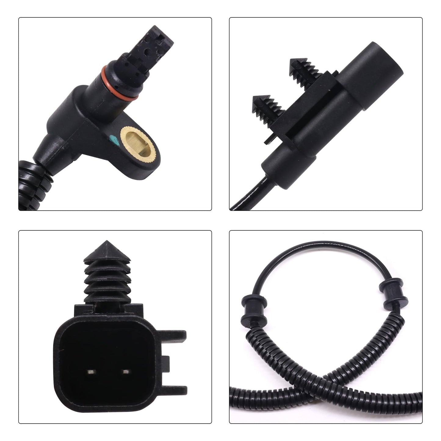 HiSport ALS1916 Front Left and Right ABS Wheel Speed Sensor Compatible with Dodge Nitro 2007 2008 2009 2010 2011, Jeep Liberty 2008-2012 Replace 68004019AA, 68004019AB, 68004019AC, 68004019AD