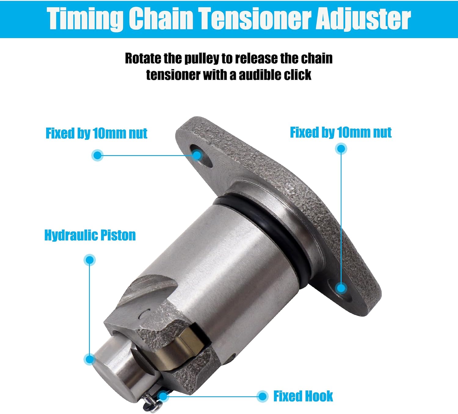 HiSport Engine Timing Chain Tensioner - Compatible with Toyota Corolla Celica MR2 Spyder Pontiac Vibe Toyota Matrix Chevrolet Prizm - Replace 9-5518