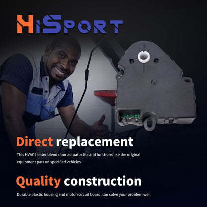 HiSport HVAC Blend Door Actuator 604-106 52402588 15-72971 89018365 Compatible with Buick, Chevy, Cadillac, GMC, Hummer, Isuzu, Oldsmobile, Pontiac Vehicles