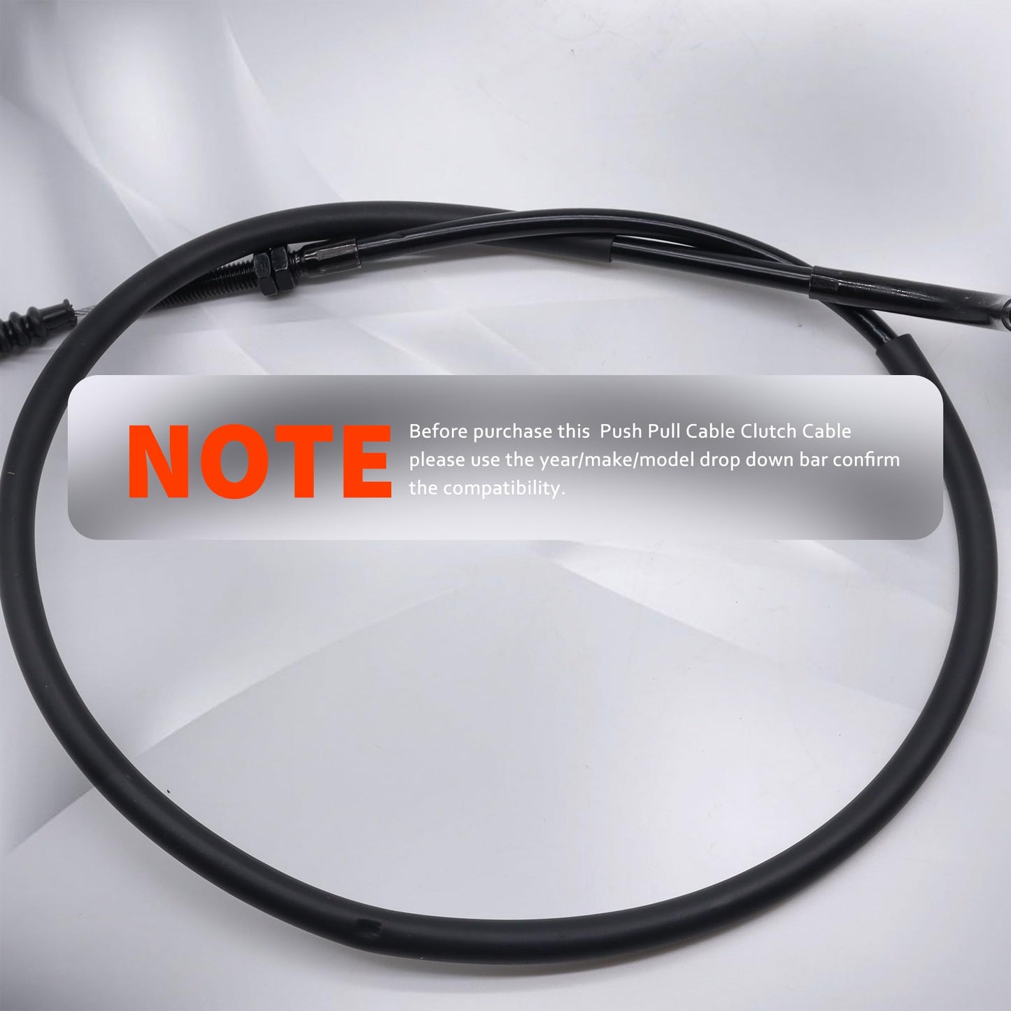 HiSport Push Pull Cable Clutch Cable - Compatible with Kawasaki Ninja 500 1987-1996 Ninja 500R 1997-2009 Replaces 54011-1340