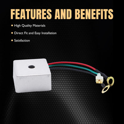 HiSport 435-203 Voltage Regulator Compatible with EZ Go Express L4, Express L6, Express S4, Express S6, RXV Electric 2014, RXV Gas, TXT Electric, TXT Gas, Terrain 250 1000 1500