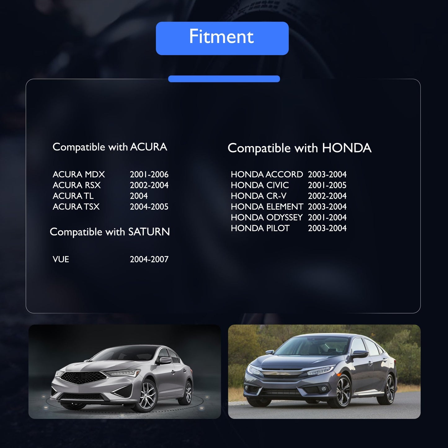 HiSport MAP Manifold Absolute Pressure Sensor - Compatible with Acura Honda Saturn Replaces 37830-PGK-A01 079800-5410 12581972