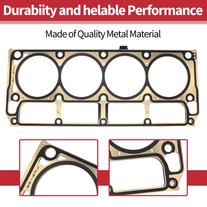 HiSport MLS Cylinder Head Gaskets - Compatible with Cadillac Escalade Chevrolet Corvette Express LCF Silverado GMC Savana Hummer Pontiac 5-Layer Steel Engine Cylinder Gasket Replace 12610046 12622033