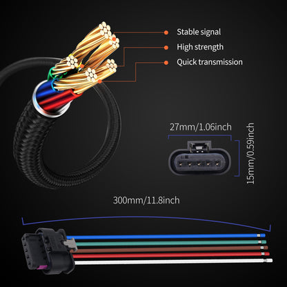 HiSport Tail Light Socket Plug Harness Wiring Compatible with Jeep Renegade 2015-2023 Replace 68270892AA